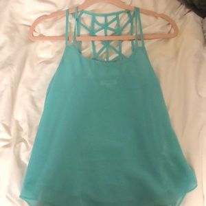 Teal tank top